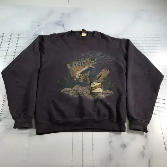 Eddie Bauer Shirts Vintage Eddie Bauer Fishing Sweatshirt Mens